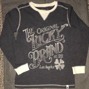 Lucky brand long sleeve flannel like material